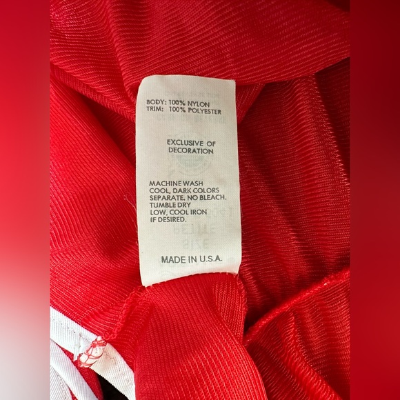 Vtg 70s Gossard Artemis Petite Floor Length Red Gown Adjust-a-bust valentines - Picture 9 of 13